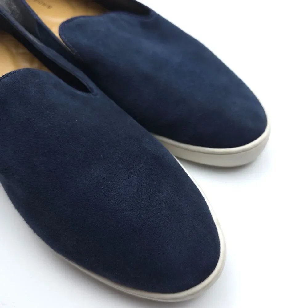 BIRDIES Slip-On Sneaker Night Sky Suede Metallic Sparkle Navy Casual Preppy Boho